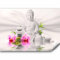 murando Fototapete selbstklebend Buddha 147x105cm Foto Tapete Tapetenfolie Möbelfolie Wandverkleidung Wandtapete Motivtapeten Bildtapete Wohnzimmer 3d Effekt Modern Natur Blumen Orchidee Zen