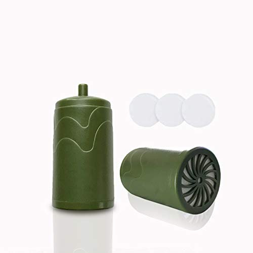 Purewell Austauschbarer Vorfilter für tragbaren gefilterten Wasseraufbereiter – Notfall-Wasserfilterpumpe mit 4-stufigem integriertem Filter für Camping, Wandern, Rucksackreisen