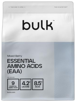Bulk Pure Essential Amino Acids Powder, Mixed Berry, 500 g