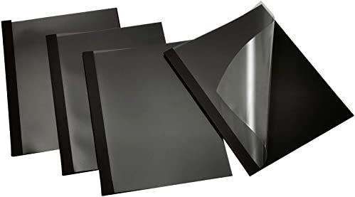 RAYSON Thermo-bindemappen, 6 mm, 50 Blatt, A4, Schwarz, 25 Stück-er Pack