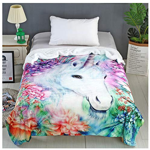 Sherpa Decke 3D Drucken Plüsch Werfen Picknick Reise Gewichtete Blanket Adult Fashion Quilts Zuhause Büro Waschbar Tagesdecke Kinder Sofa Bett Quadratische Decke (Mehrfarbig 2, 150 x 200 cm)