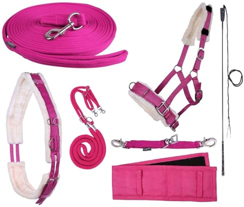 netproshop Långare tillbehör färg rosa Välj den: Tjus, longe, dyna eller rem, urval: Longerrem, storlek: Shetty
