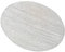 NKlaus Kerzenteller oval Aluminium Silber 13,5x10cm Untersetzer Kerzenhalter Tischdeko Gebürstet - Design 10383