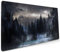 Forest Extra Large Black Gaming Mouse Pad Non-Slip Rubber Base Giant Mountain Mousepad 35.4×15.7in with Stitched Edge Waterproof Keyboard Pads Computer Desk Laptop Mat for Work Game Office Home