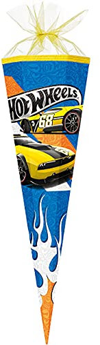 alles-meine.de GmbH Schultüte - Auto - 70 cm - rund - Filzabschluß - Zuckertüte - mit/ohne Kunststoff Spitze - für Jungen - Fahrzeug - Sportwagen/Fahrzeuge - Rennwagen - ..