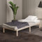 Bettgestell 120x200 cm Lisette mit Lattenrost mit Füßen – Futonbett aus Vollholz mit Rollrost – Bettrahmen 300 kg belastbar – Stabiles Holzbett – unbehandeltes FSC®-zertifiziertes Massivholz