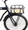 Tenthome Panier VéLo Porte-Bagages Avant VéLo Avant avec Panier Porte-Bagages VéLo en Bois Holland Road Bike (Noir)