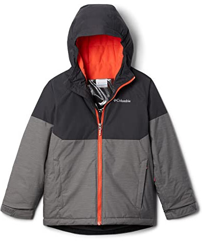 Columbia Youth Boys Alpine Action II Ski-Jacke, City Grey Heather, Shark, S