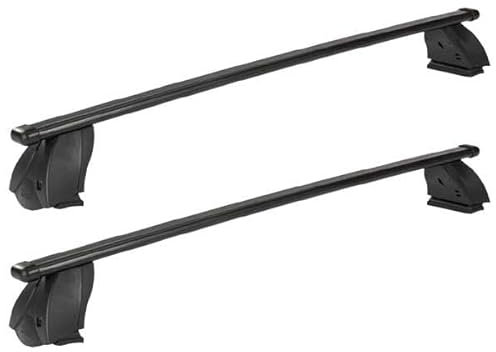 RIC-K1 PRO Stahldachträger für Ford C-MAX (5-Türer) von 2003 bis 2010 mit Dach ohne Reling, FIX Point Befestigung - TÜV-GS geprüft