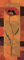 Feeling at home KUNSTDRUCK auf MATTE PAPIER 220gr Goa Mohn Panel I Brent Paul - Blumen vertikale Poster Roter orange brauner Senf-Yello Bild auf Papier cm_70_X_28