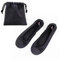 Women's Roll Up Shoes with Carry Bag for Weddings, Nights Out and Races (Black Glitter, Numeric_7)