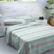 NATURALS - Juego de Sábanas Estampada Cama 150-100% Algodón Franela - Incluye Sábana Encimera + Sábana Bajera + 2 Fundas de Almohada - Extra Suave, Transpirable - Volga