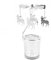 Surakey Windlicht Teelichtkarussel aus Glas Teelichthalter,Silber Karussell Teelichter Kerzenhalter,Motiv Hirsche Windlichter Teelicht Kerzen Halter Geschenk Dekoration für Hochzeit,Weihnachten