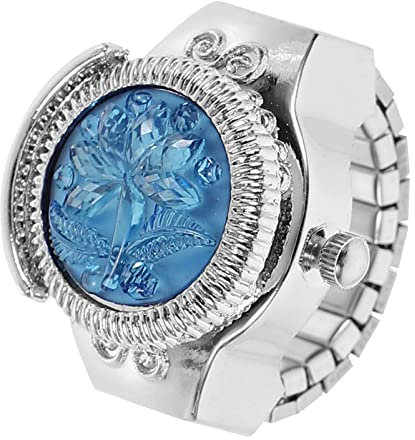 ibasenice 1stk Ringuhr Ringförmige Uhr Clock Uhr Kapitel Präsentiert Neuheiten Uhren Quarzfingeruhr. Neuheit Uhren Weihnachten Zinklegierung Taschenuhr Muschelschale