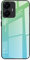 Dedux Funda para Realme C55, Carcasa Degradado de Color Vidrio Templado Anti-rasguños Funda, TPU de Silicona Suave Case Cover (Verde)