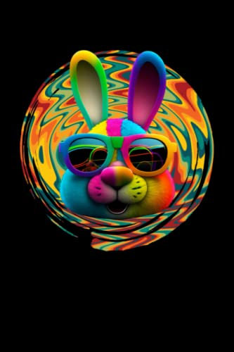 Notizbuch A5 kariert mit Softcover Design: Cooler Osterhase Frohe Ostern Bunny Osterfreunde: 120 karierte DIN A5 Seiten