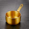 Casserole en acier inoxydable, pot à lait en acier inoxydable pour la maison, la cuisine (100 ml, doré)