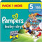 Pampers Baby-Dry Paw Patrol Edition Größe 5, 186 Windeln, 11kg-16kg, Bis zu 100% Auslaufsicher & Komfortable Nacht