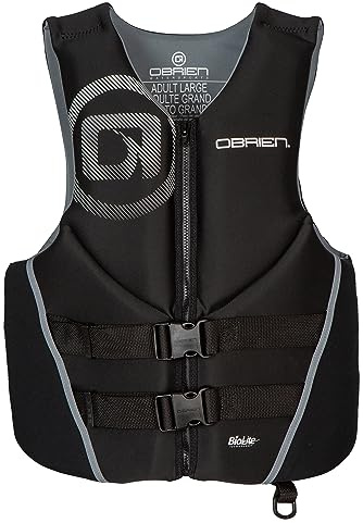 O'Brien Traditionelle Herren-Schwimmweste aus Neopren, Schwarz, Größe 3XL