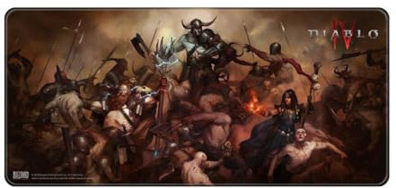 Dark Project Diablo IV XL Mauspad, Schwarz, Größe XL (FBLMPD4HEROES21XL), für Gamer und Computerbenutzer