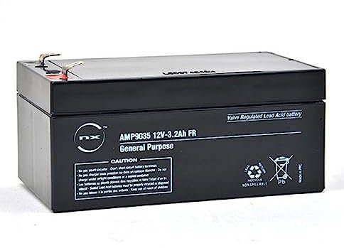 NX - NP3.2-12 12V 3.2Ah - Sealed Lead Acid Rechargeable Battery For General purpose, Scooters, Quad Bikes, Toy Car, Alarm, Electric Bike, Security Electronic devices, Emergency power & lighting