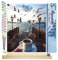 Figured'Art Peinture par Numéro Adulte Café et Mouettes au Bord de l'eau - Activité Manuelle Kit de Loisir Créatif DIY Numéro d'Art Complet - 40x50cm avec châssis en bois à monter