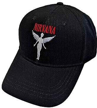 Rock Off officially licensed products Nirvana Baseball Cap In Utero Angelic Band Logo Nue offiziell Schwarz One Size