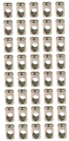 SOLUSTRE 40stücke Teiliges Nut Möbelverbindungselemente Mit Kreuzdübel Geeignet Für Und Möbel Langlebige Einfache Lochgröße