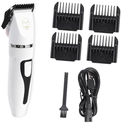 Beavorty Cordless Pet Hair Clipper Für Katzen Und Hunde Wiederaufladbarer Tierhaarschneider Mit Keramischer Geräuscharm Für Empfindliche Wie Ohren Und Pfoten