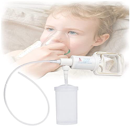 Aspirateur Mucosité, Pompe D'aspiration de Mucosités Portable Pompe D'aspiration de Crachats Manuelle Domestique Pompe D'aspiration de Mucosités pour Adultes