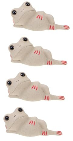 Zerodeko 4pièces Statue De Ornement De Décoration pour Salon Et Tearoom Sculpture Unique pour Amateurs De Thé