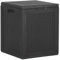 Mengtu Garten Aufbewahrungsbox Kissenbox Auflagenbox Gartenbox Gartentruhe Wetterfest Kissentruhe Aufbewahrungstruhe für Balkon Garten 90 L Schwarz Rattan-Optik Gartenmöbel