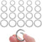 20 Stück Rund Karabinerhaken 13/17/19/25/32 mm O-Ring Karabiner Federspaltringe Schlüsselring Klein für Bastelarbeiten, DIY Taschenringe Handwerk Machen, Taschenzubehör