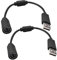 tinshow Lot de 2 câbles USB détachables pour Xbox One Xbox 360 Xbox Series X/s PC - Câble de rechange incassable pour volant Thrustmaster Ferrari Racing Logitech G920 Driving Force (Noir)