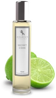 Arabian Opulence FR34 SECRET CODE Roll-on Parfümöl | Konzentriertes Parfümöl für den Körper | Langanhaltendes Parfüm auf Ölbasis für Männer | Reisegröße Flasche Alkoholfrei (15ml)