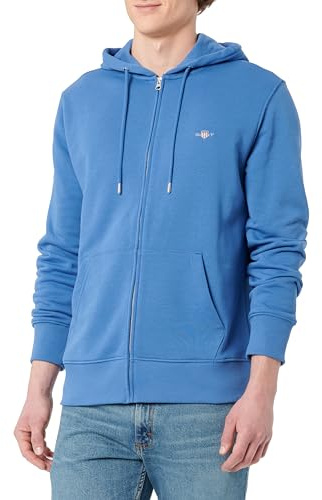 GANT Herren Reg Shield Full Zip Hoodie Sweatshirt, Rich Blue, M