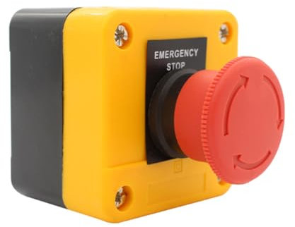 CGEAMDY Pulsante Arresto Emergenza Ip65, Interruttore Emergenzas Plastica, Pulsante-Emergenza-Interruttore, Pulsante Arresto Emergenza Sicurezza, Interruttore Pulsante Emergenza Alloggiamento