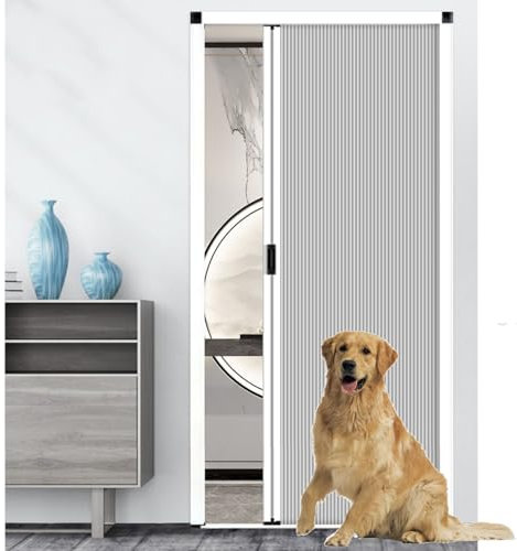 Porte Coulissante Accordéon Pliante Porte accordéon avec serrure 200-220 CM, porte coulissante pliable et porte rétractable pour placard/salle de bain/buanderie, porte accordéon sans perçage(70x200cm/