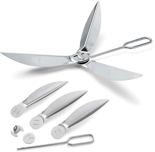 GisWell 22-1/2 Zoll One-Touch Reinigungssystem Kit Für Weber Kugelgrill 57 cm, Kompatibel Mit Weber 7444 Hitzebeständig Und Robustes Design