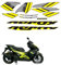 BMDBD Für Y&amaha AEROX 155 2019 Model Full Set Aufkleber Aufkleber Motorrad Modifiziertes Fahrzeug Verzieren Schützen PVC-Aufkleber