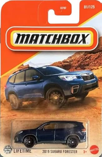 Matchbox Subaru Forester 2019 Druckguss-Auto, Maßstab 1:64, blau, 01/125