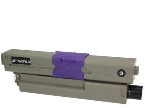 JetWorld Toner Ersatz Oki C332 46508712 Schwarz für C332DN, C332DNw, MC363DN, MC363DNW, MC363N 3500 Seiten je Tonerkartusche