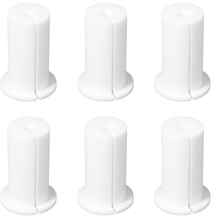 Laroal Kit de 6 pasacables de Pared para cableado de 3/4 de Pulgada, de Silicona, para Ethernet (38 mm de Largo, Blanco)