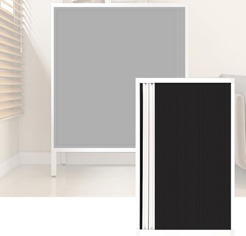 Porta a soffietto per interni, 70 x 60 cm, porta scorrevole invisibile a fisarmonica, con maniglia, ideale per camere da letto, armadi e cucine, soluzioni salvaspazio