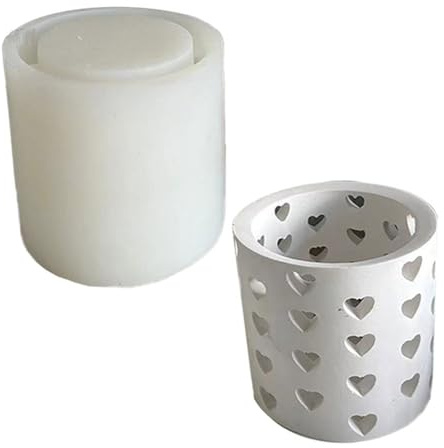 Bosiyrggrl Gypsum Silica Gel Mold House Ring Candlestick Mold Love Ring Decoration Mold B