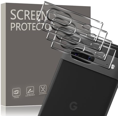 Gelaasso 4 Pièces Caméra Arrière Protecteur pour Google Pixel 7 | 9H Dureté Protection Écran, anti-rayures, Sans Bulles, compatible avec coques, Transparent HD