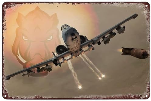 Zinn Zeichen A-10 Warthog Thunderbolt Ii Mann Höhle Blechschilder Heimdekoration Für Büro Club S