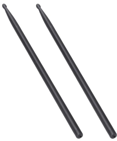 5a 1 Paar Schwarz Carbonfaser, Drumsticks für Schlagzeug | Professionelle Bühnenanwendung, keine Grate und Formstabil, Komfortabel, Geeignet für Trommelstöcke und Drums