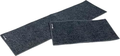 BERGER Läufer Fußmatte 150 x 45cm | für Gang & Boden in Wohnmobil & Wohnwagen, Camping schwarz & flauschig | Bodenbelag Teppich Laeufer Auto Matte Fußraum Wohnmobil Teppich Schutzmatte