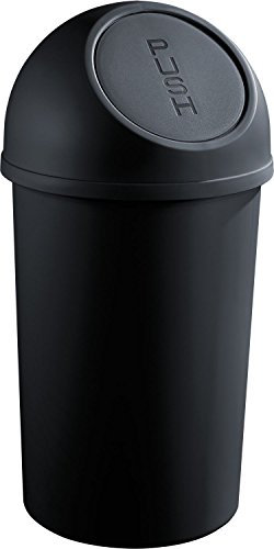 helit H2401395 - Push-Abfallbehälter „the flip“ 45L, schwarz